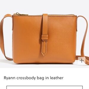 J Crew Leather Crossbody Purse